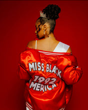 Load image into Gallery viewer, Vintage Red Satin Miss Black America 1992 Jacket